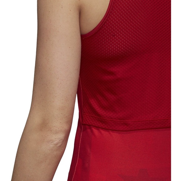 ADIDAS USA VOLLEYBALL JERSEY MESH WOMENS SIZE MT MEDIUM TALL RED PRIMEBLUE NEW - Picture 3 of 3